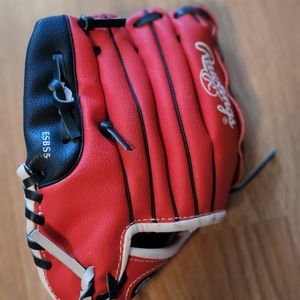 RAWLING Player Series Red/Blue 9” Tee Ball Glove Right Hand Throw PL90SN EUC